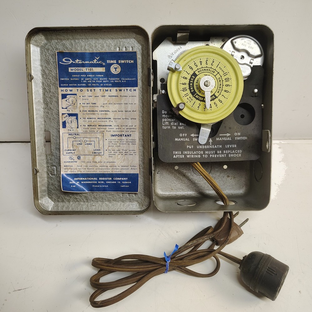 Inter-Matic Heavy Duty Timer Model T171 Single Pole Single Throw