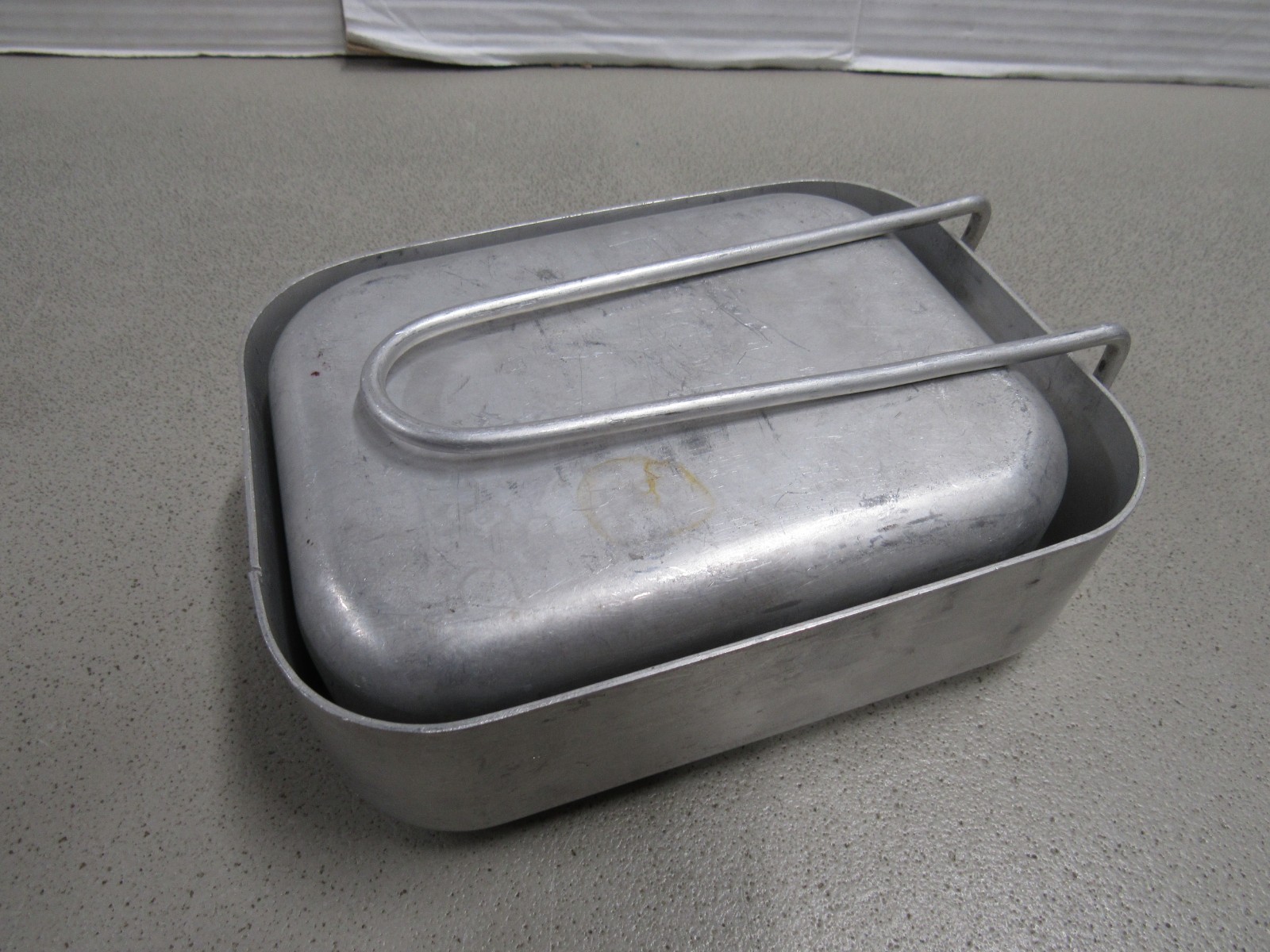 1981 Dutch Military Mess Kit Cooking Set 2 Piece Aluminum Pans Marked KL 81