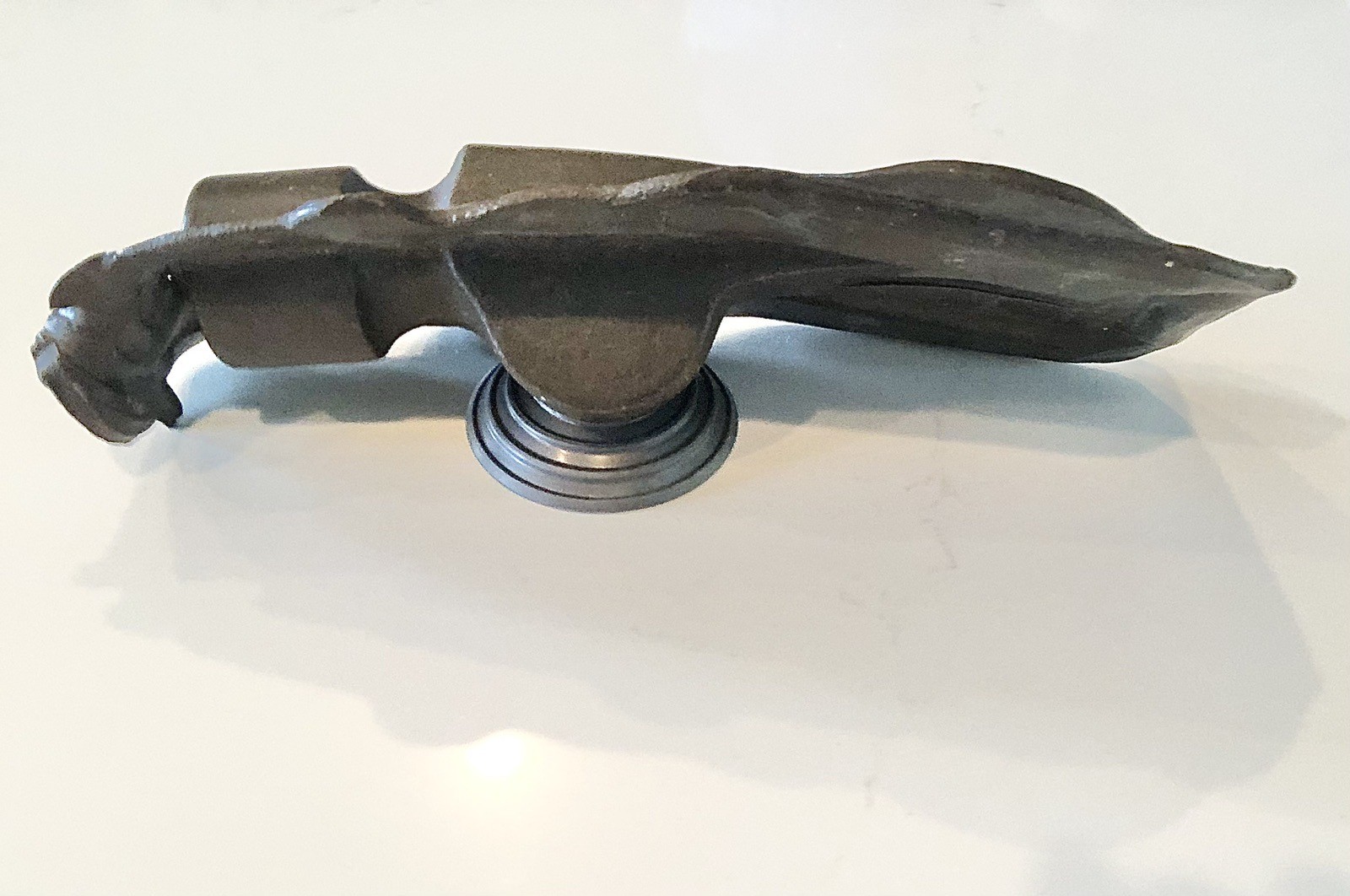 1920s Metal Hammer Forging, Antique Tool Claw Hammer Head, Forged Mold RARE