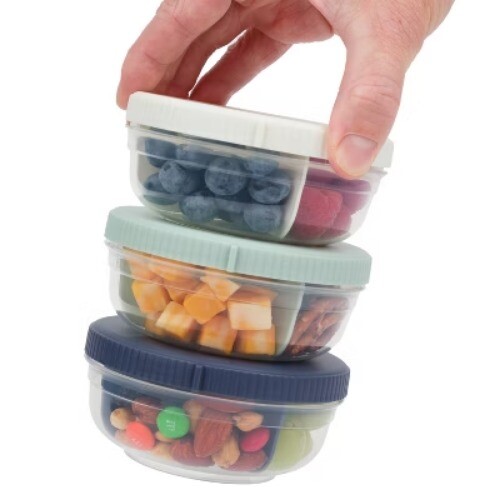 SnapLock 3 Portion Snack Stack