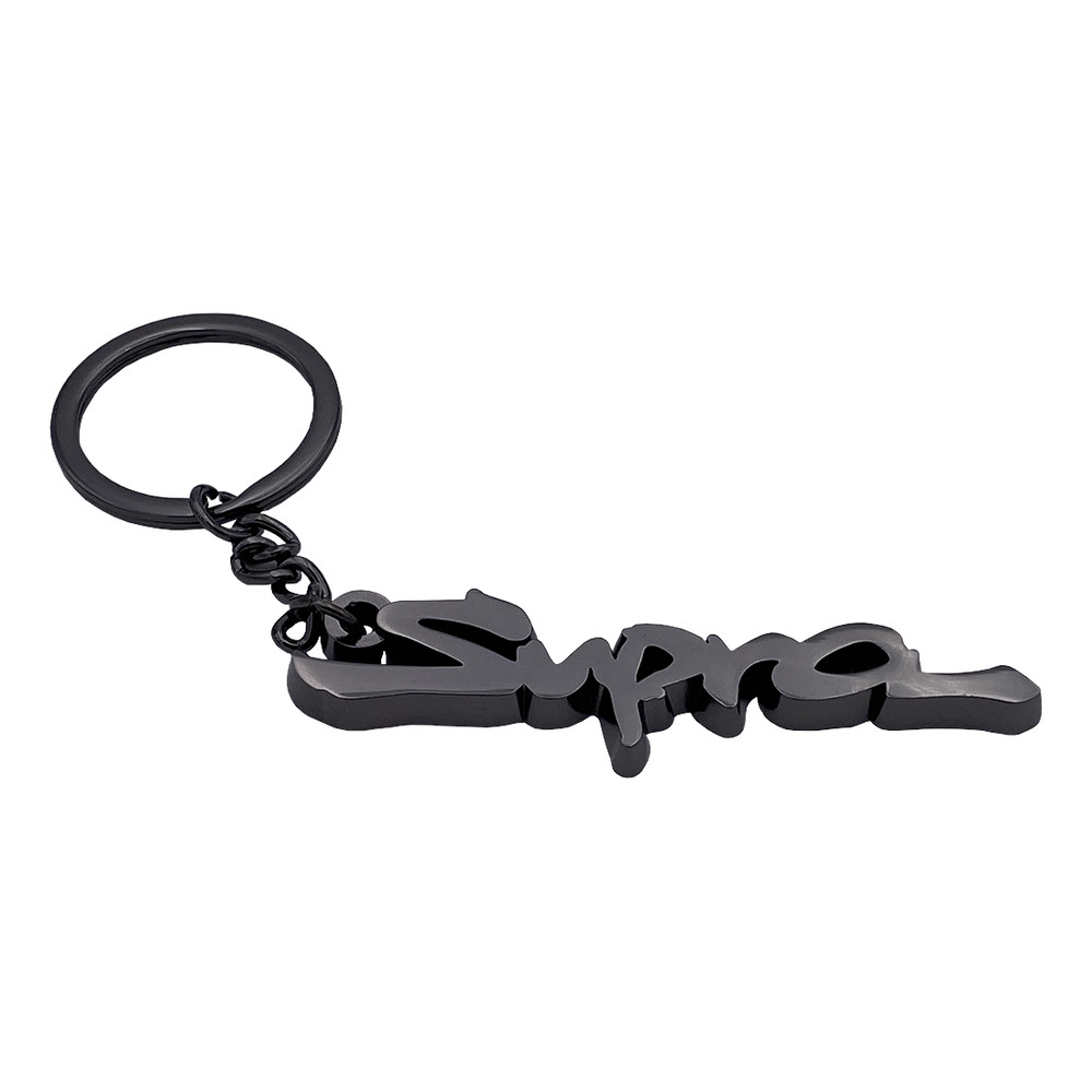 Supra Keychain Keyring (Black Polish)