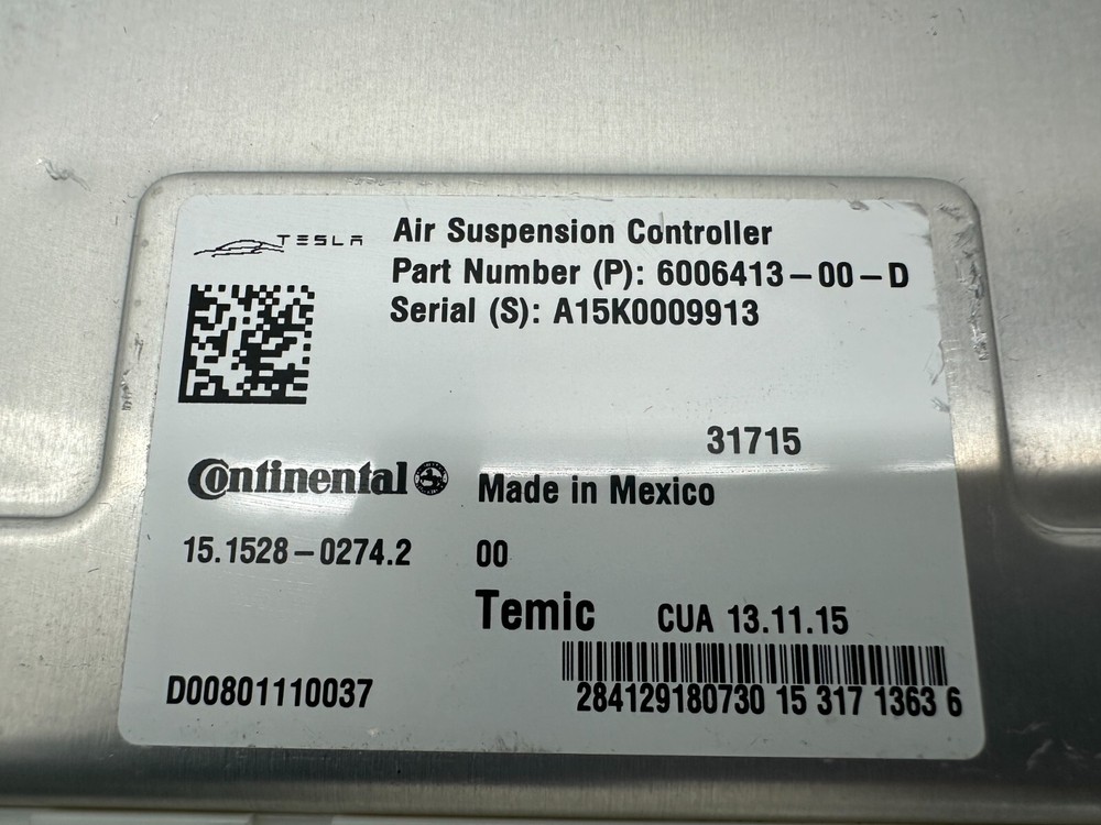 ⭕ 12-15 Model S Active Suspension Electronic Controller Processor 6006413-00-D