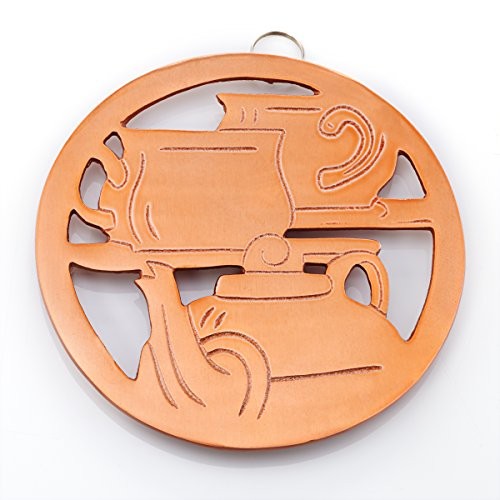 Copper Tea Time Trivet, 8¼"