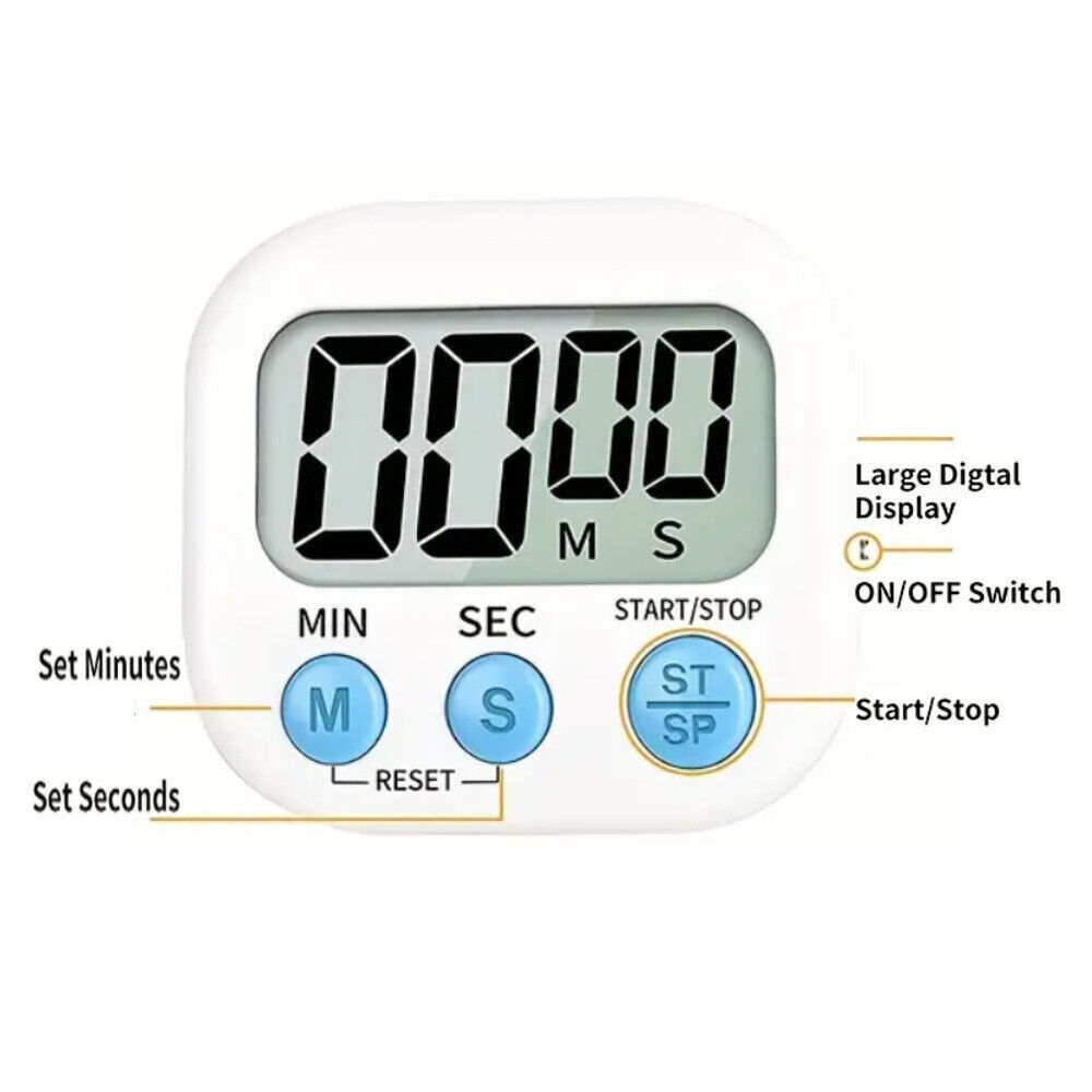 Digital Kitchen Timer Timer Learning Management Timer Suitable Cooking,Egg Timer