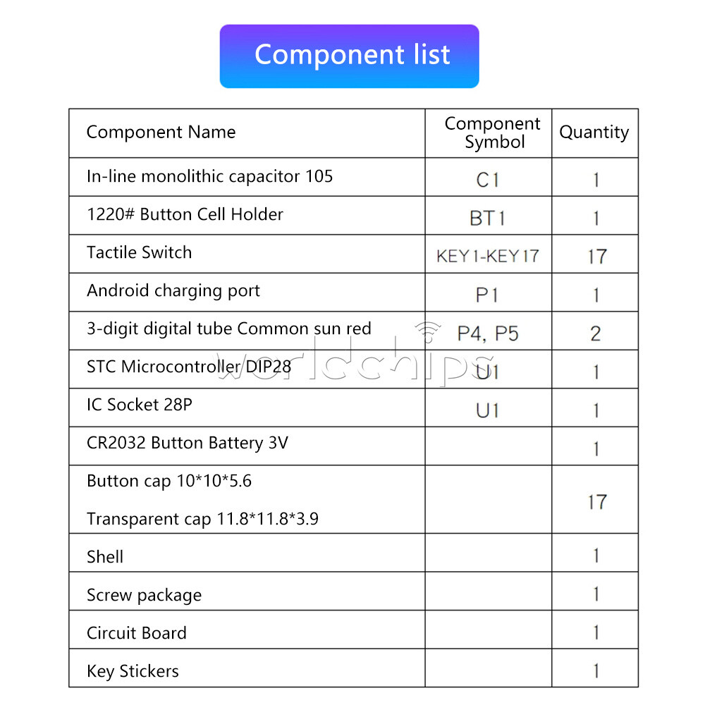 DIY Calculator Electronic Production Kit 51 Microcontroller Welding Exercise New