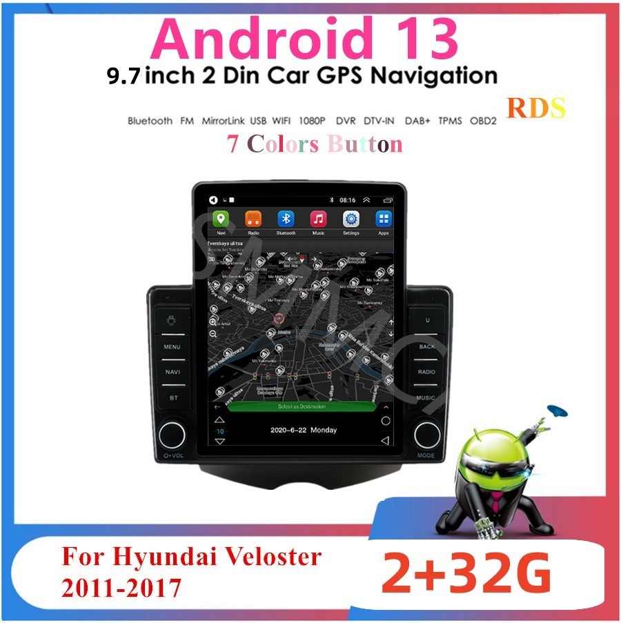 Fit For Hyundai Veloster 2011-2017 Touch Screen Head Unit FM Player For Carplay