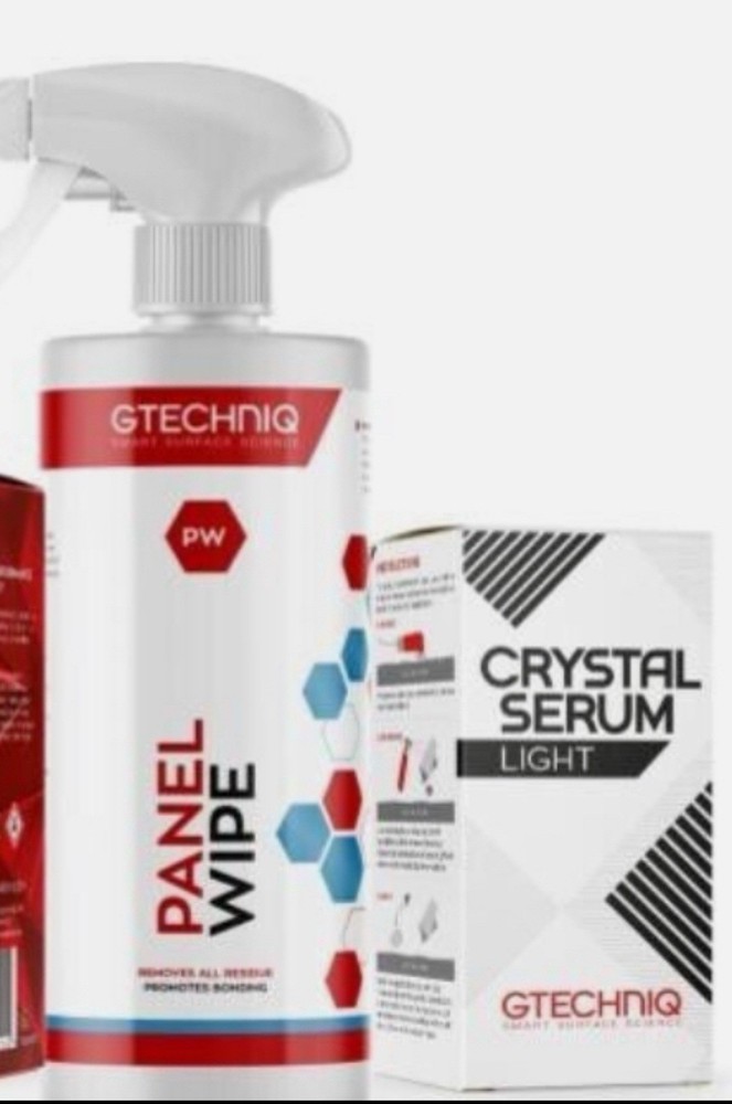 (COMBO) GTECNIQ Crystal Serum Light 50ML Ceramic Coating & Panel Wipe 250ml.