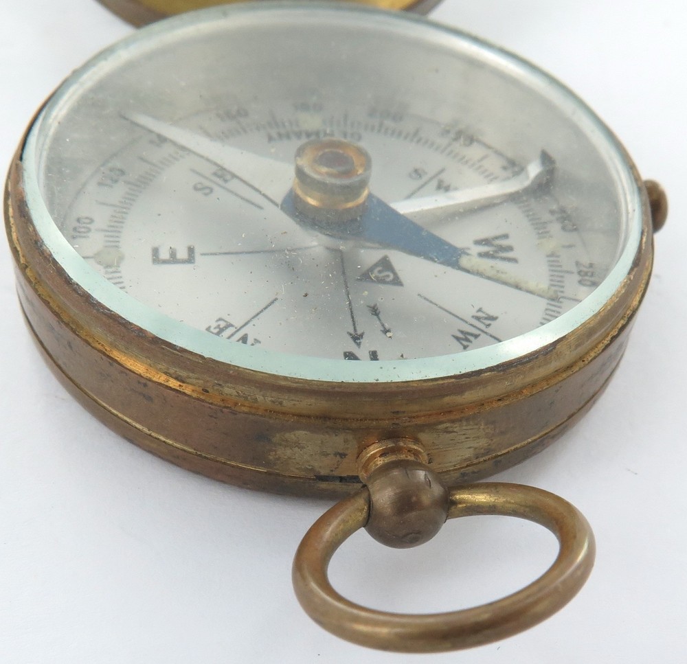 Vintage German Made Largish Hand Held Compass.