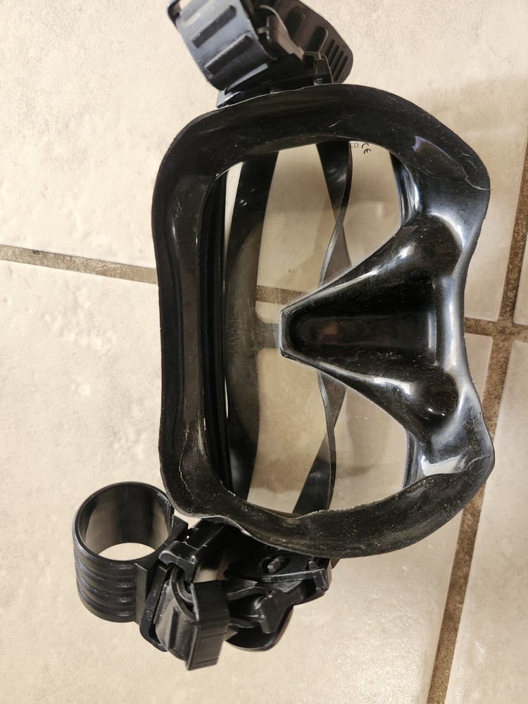 SEATEC Black Frameless Dive Mask Scuba