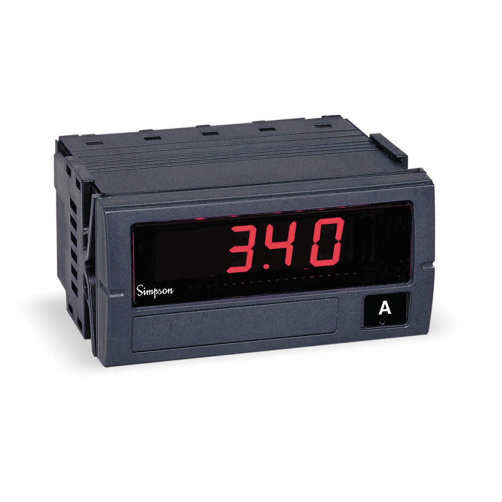 SIMPSON ELECTRIC F35-1-73-0 Digital Panel Meter,Process 2T885