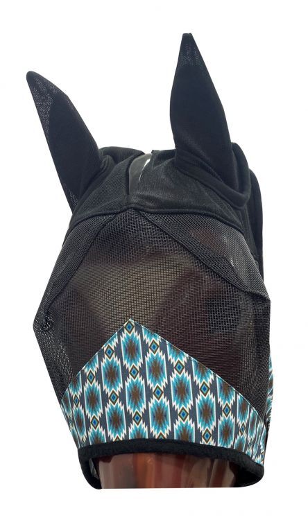 Showman Aztec Print Fly Mask w/ Ears