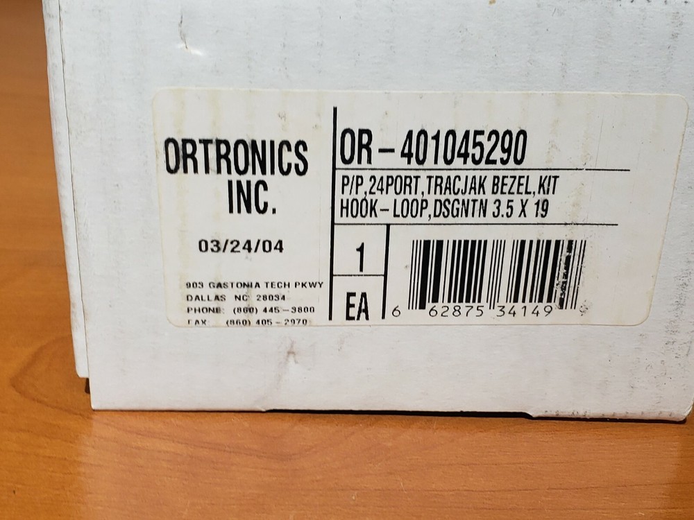 NEW Ortronics OR-401045290 TracJack Patch Panel Kit for 24 modules 19" Rack Mt