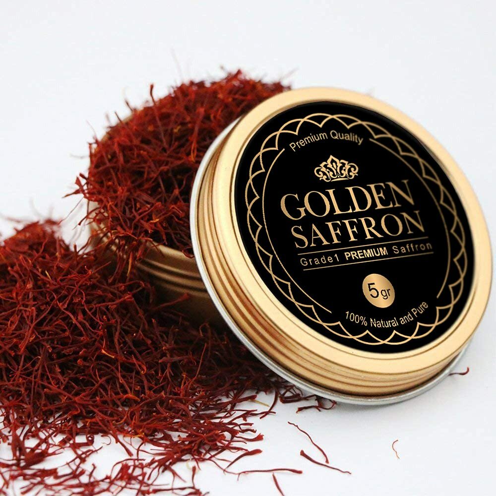 Golden Saffron, Finest Pure Premium All Red Saffron Threads, Grade A+