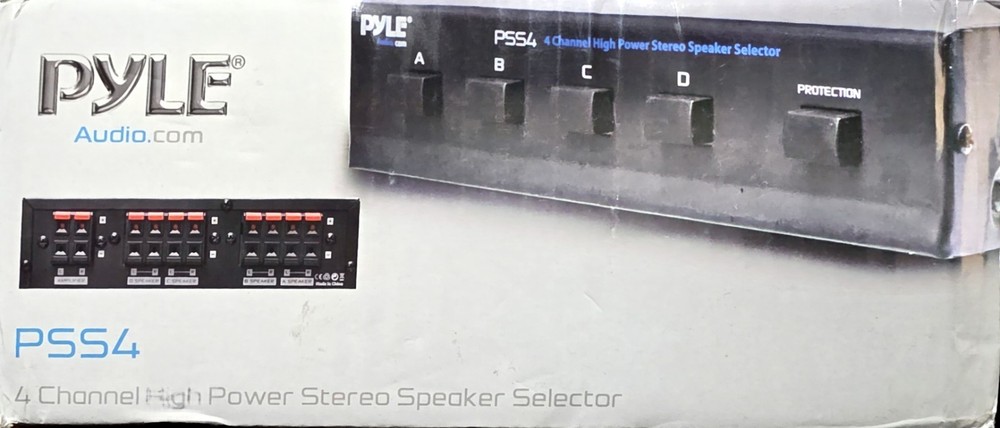 4-Zone Speaker Switch Selector Premium Distribution Box PSS4 US