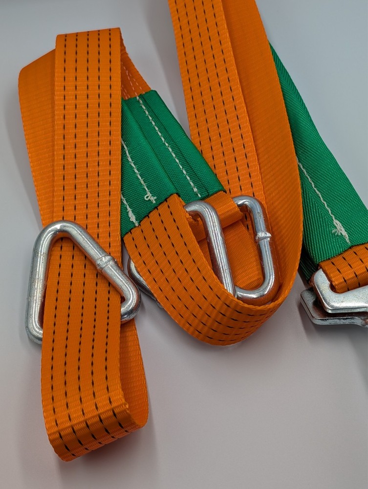 Orange Winch Recovery Brother Trailer Strap - Even Pull System