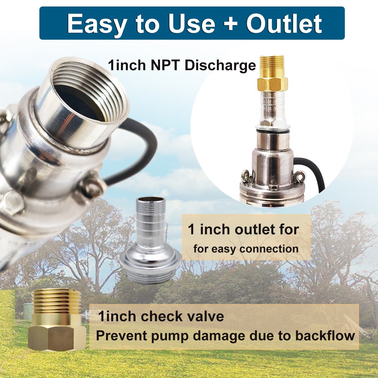 3" Solar Pump Submersible Pump Bore DC 24V 270W Deep Well Pump + MPPT Controller