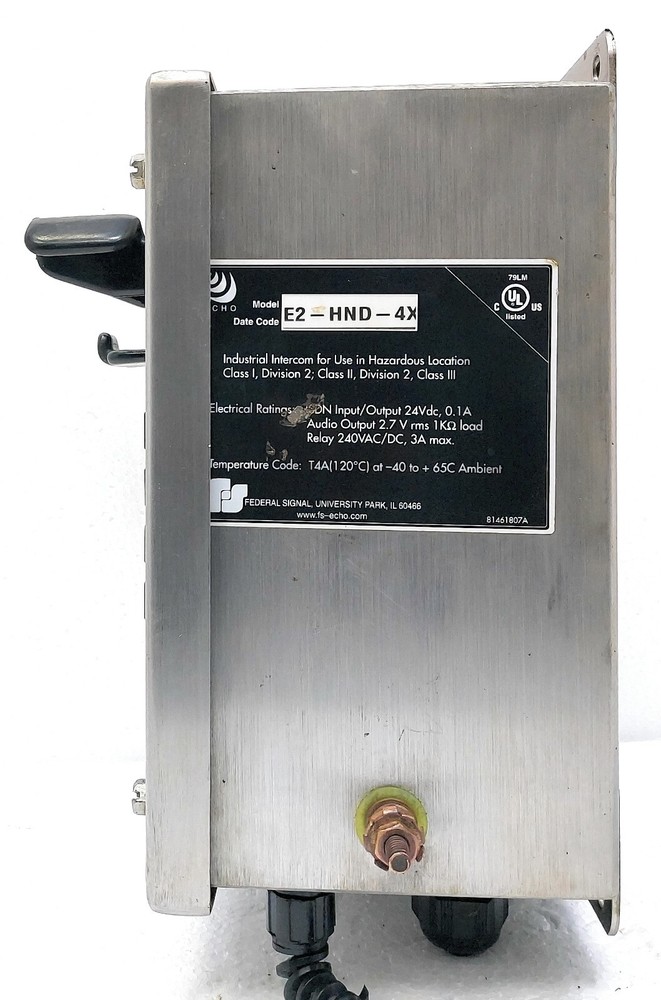 Federal Signal 814661807A Echo E2-HND-4X 24VDC Intercom Station