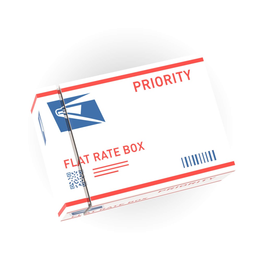 United Studs Postal Service Priority Shipping Box - Custom Printed - MOC
