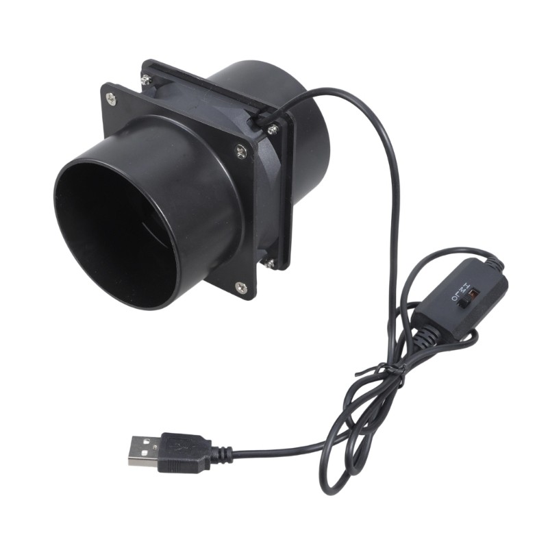 Quiet ABS Plastic Exhaust Fan 3 Speed Control Suitable for 3D Printer Enclosures