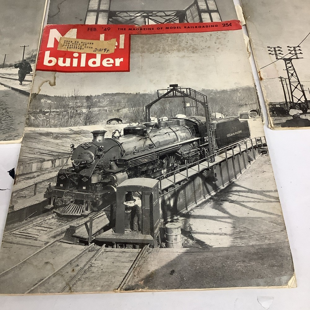Model Builder 6 Issues 1947-1949 Train Magazine