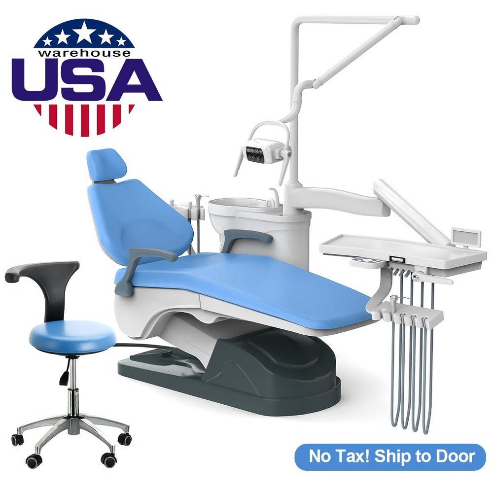 Dental Unit Chair Computer Controlled /Suction System Vacuum /Cart Delivery Unit