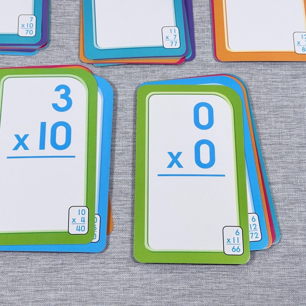 Multiplication Flash Cards 0-12 Flash Cards Elementary Grade Math for Ages 8+