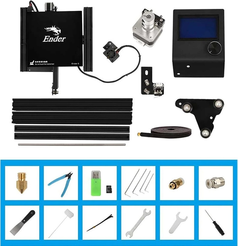 High Precision Ender 3 3D Printer - Reliable Resume Printing & Large Build Space