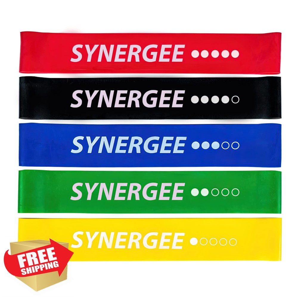 Synergee Mini Loop Resistance Bands, Fitness Workout
