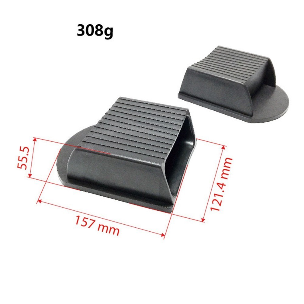 Easily Installed Set of 2 Rectangular Protective Rubbers for Gym Floors