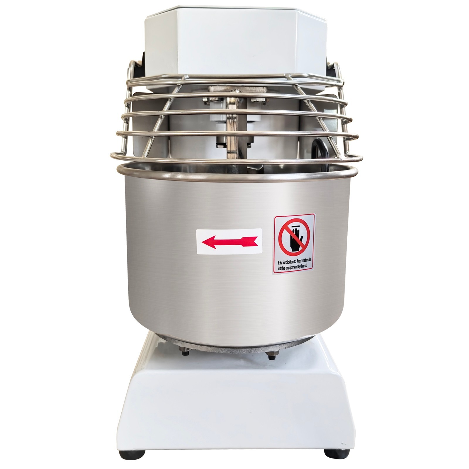 10QT Commercial Dough Mixer 110V Spiral Flour Mixing for Bakeries, Restaurants