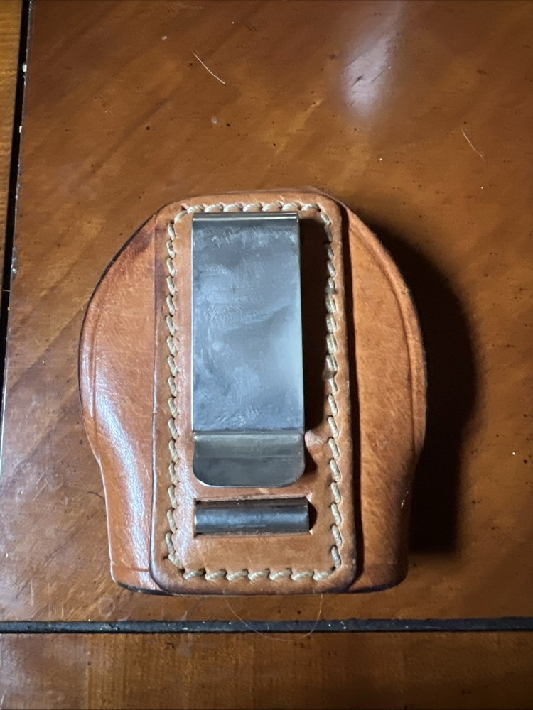 Handcuff Case Belt Clip Brown Leather