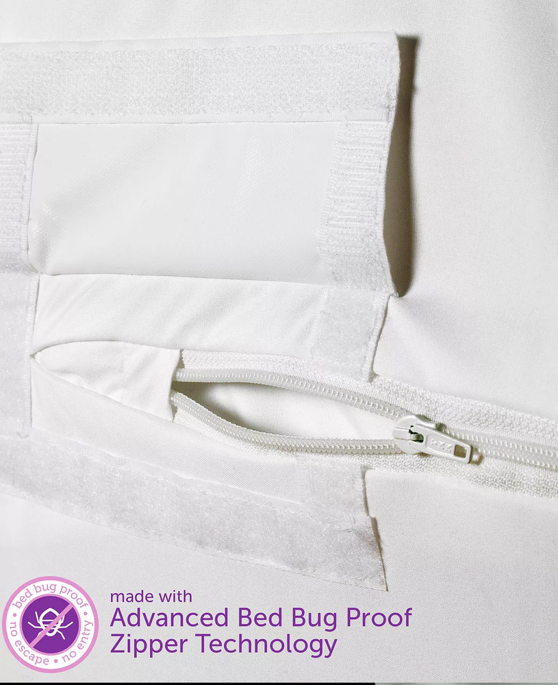 AllerEase Maximum Waterproof Allergy Bedbug Zippered Queen Mattress Protector