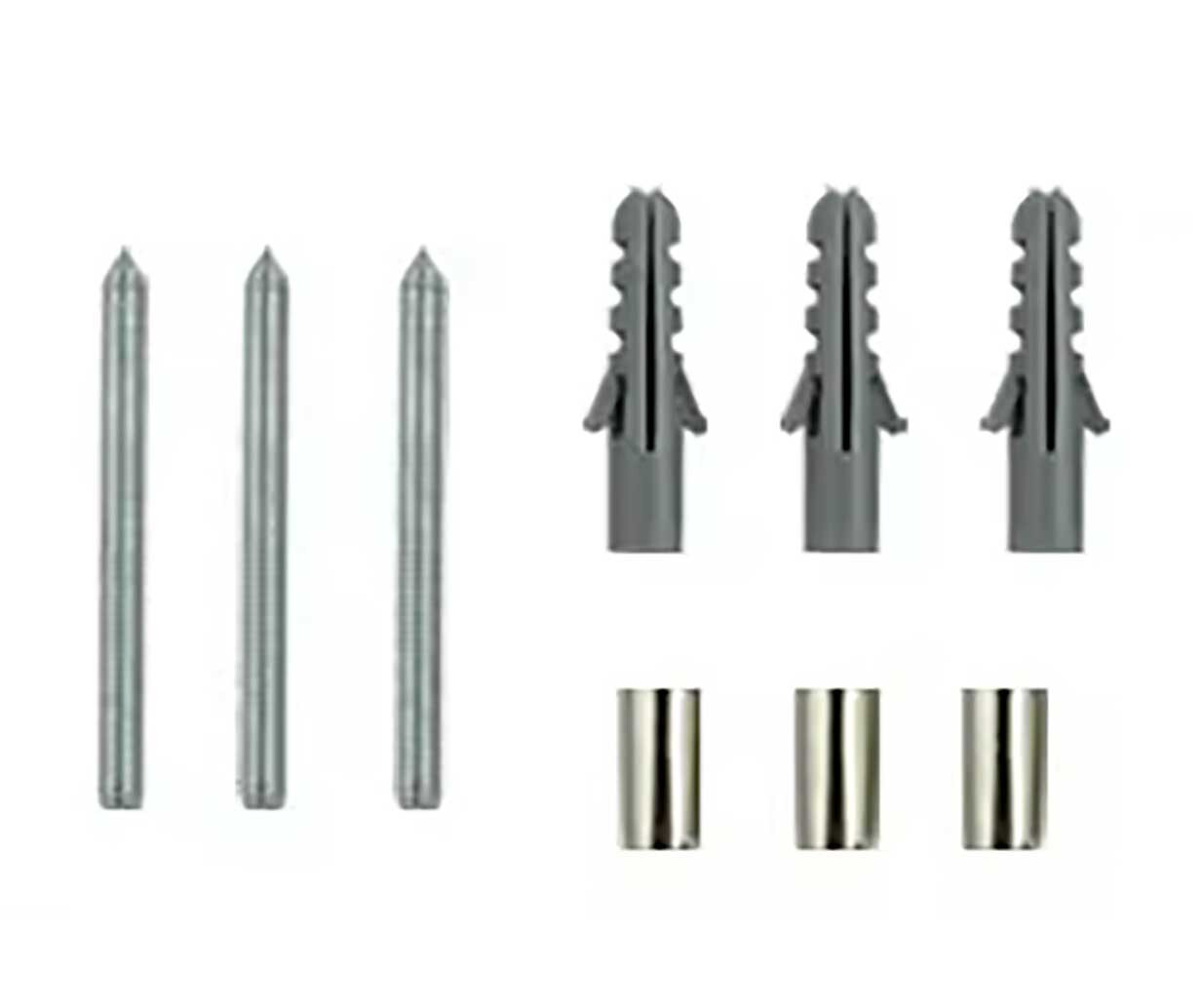 5-Inch Black Metal House Address Numbers, Modern Floating Screw-On