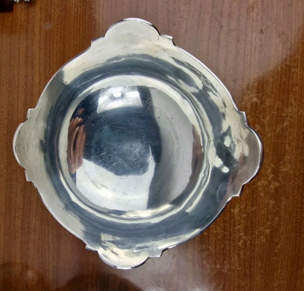 Vintage Solid Silver Bon Bon Bowl Antique