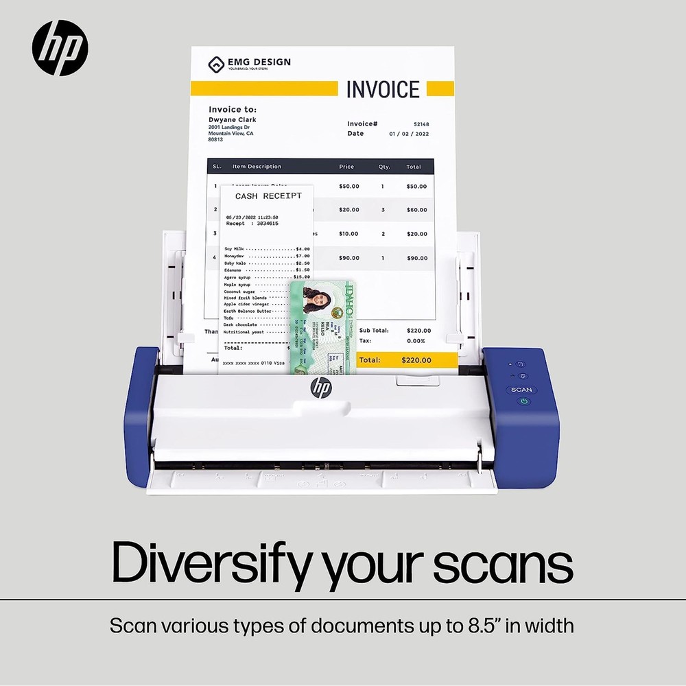 HP Duplex Document Scanner & Photo Scanner W/Auto-Feed Tray for 2-Sided Scanning