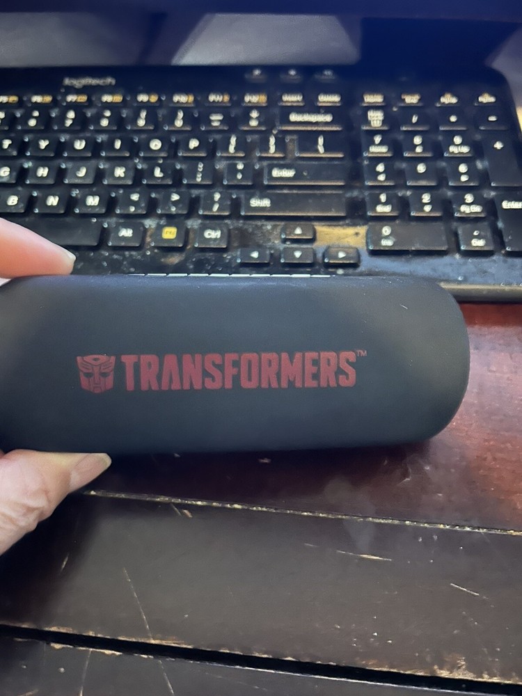 Rare Transformers hard shell Black Eyeglass Case 2016 Hasbro