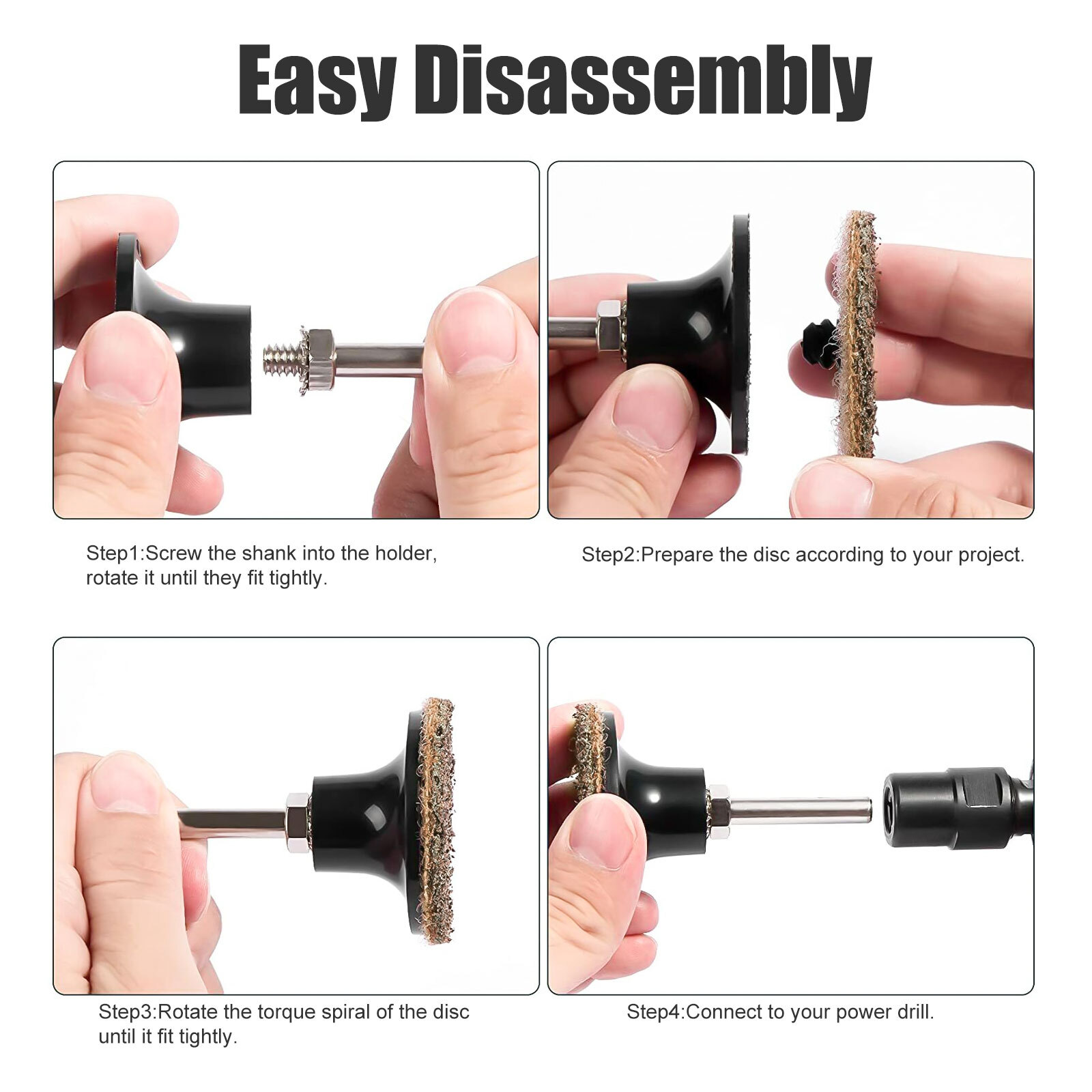 50PCS 2 inch Coarse Surface Conditioning Roll Lock Sanding Discs for Die Grinder