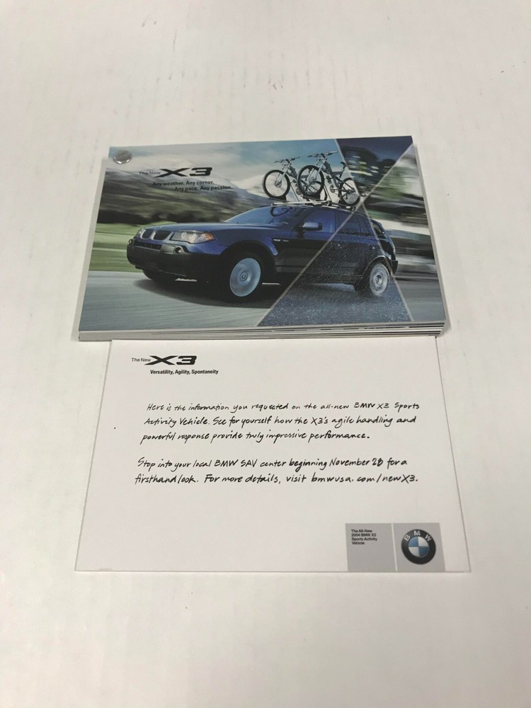 BMW The New X3 Information Booklet