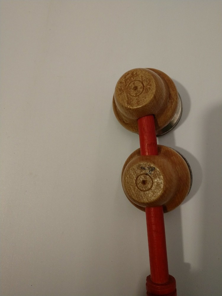 Bell Percussion Traditional Musical Instrument Red Handle
