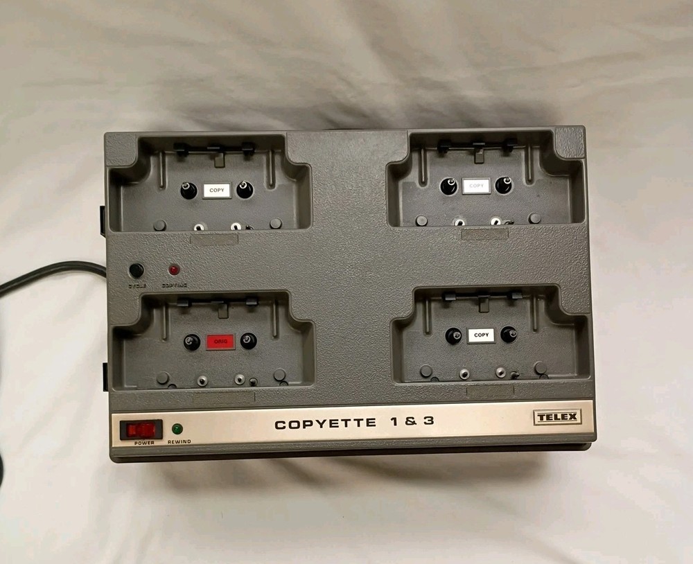 Telex Copyette 1 & 3 Audio Cassette Copier Duplicator