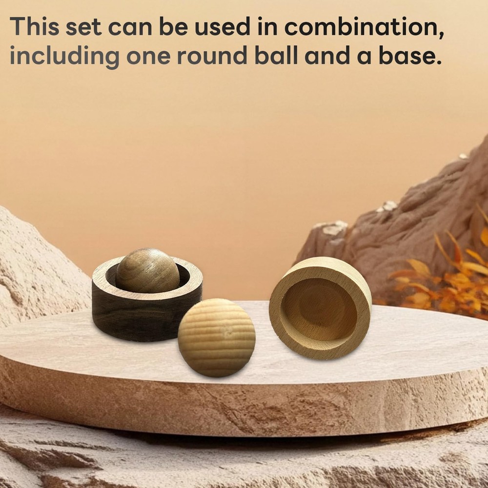 Wooden Essential Oil Diffuser - Round Ball Aromatherapy Medium, Walnut