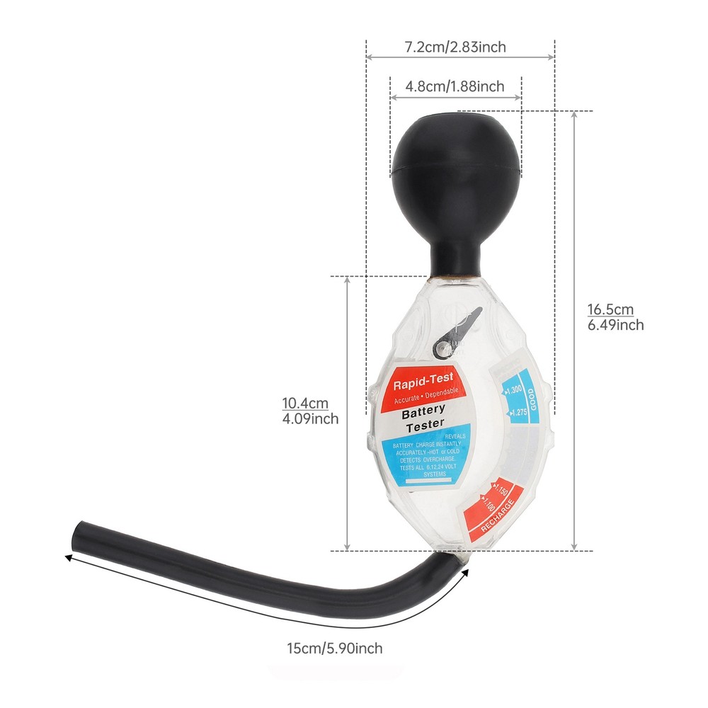 Auto Professional Deep Cycle Fast Detection Battery Hydrometer Tester Tool New