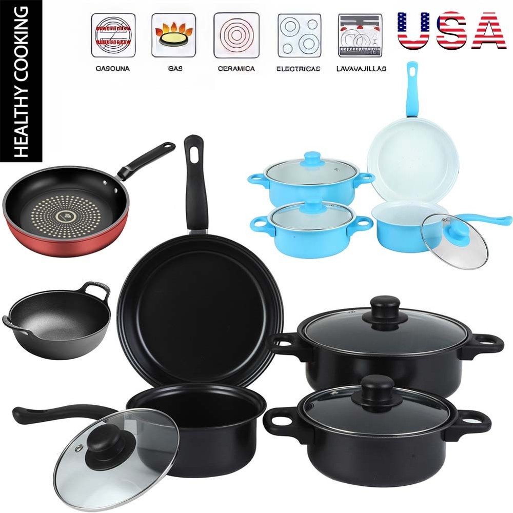Pots and Pans Set Nonstick Cookware Set Induction Kitchen Cookware Set Non Stick