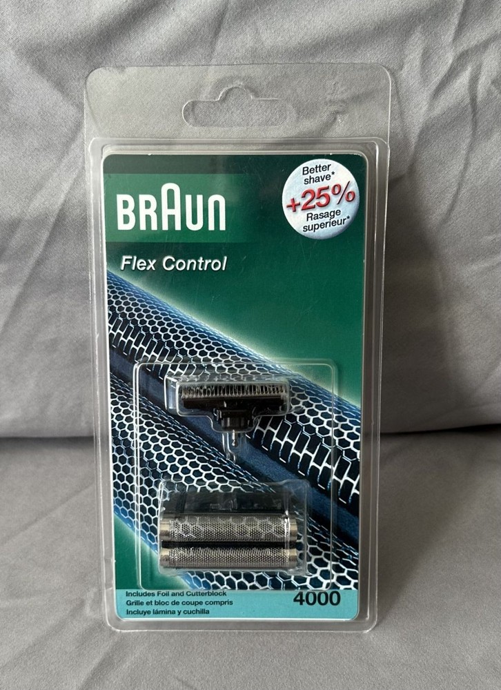 Braun Flex Control 4000 Foil & Cutter Replacement - Genuine OEM - NEW!!