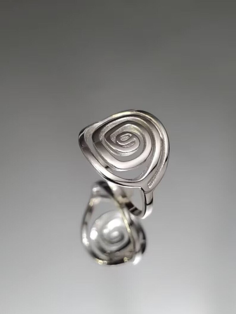 Spiral Ring 925 Sterling Silver Band & Statement Ring Handmade Ring All size s01