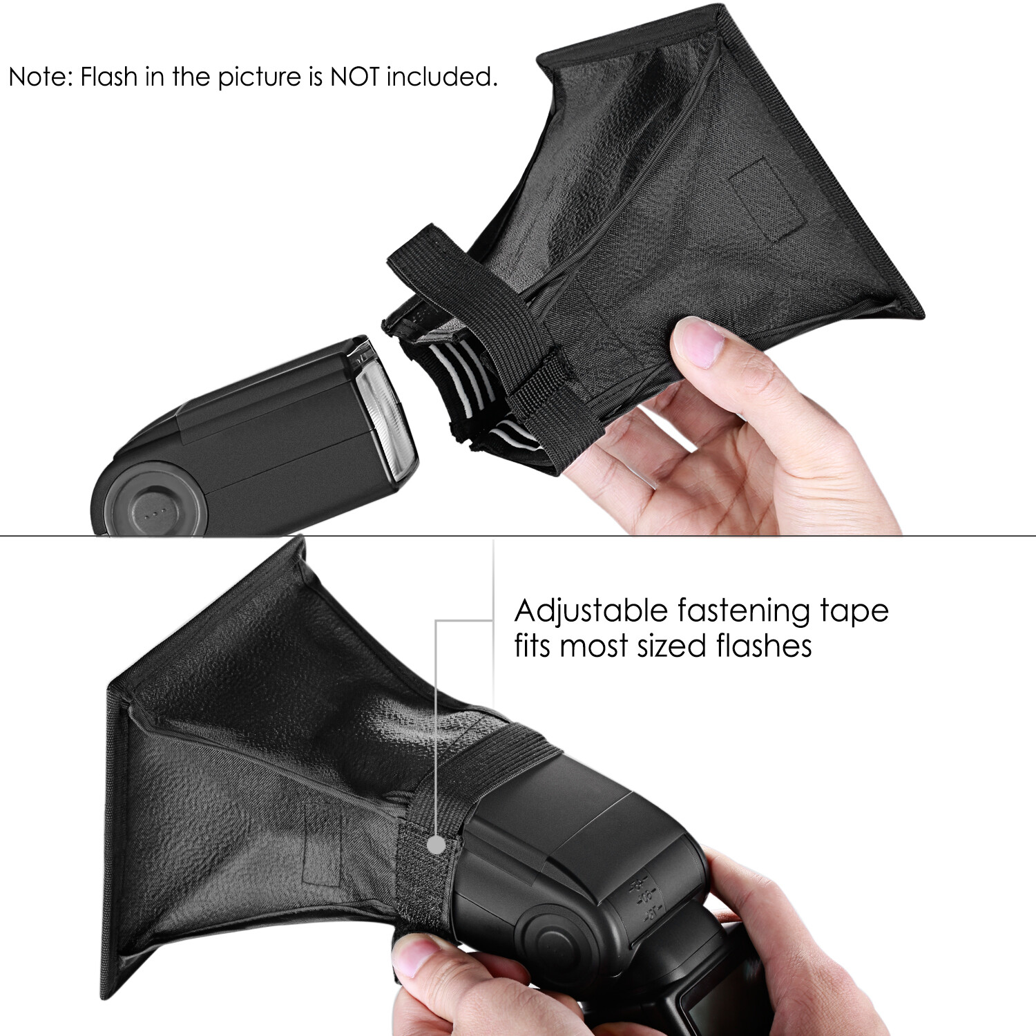 Neewer Speedlite Flash Softbox and Reflector Diffuser Kit for DSLR Cameras Flash