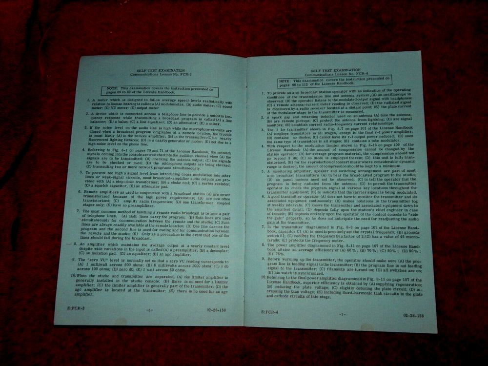 Vtg National Technical Schools Radiotelephone License Prep Study Guide