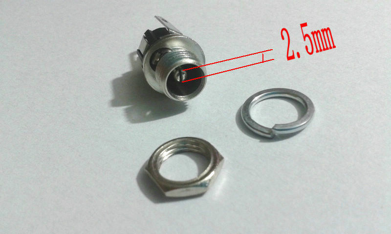 5.5mm x 2.5mm DC Power Jack Socket Panel Mount adapter Connector U.S. Seller