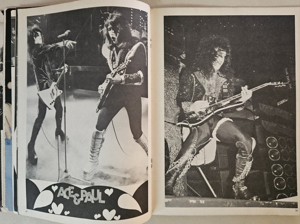 TV SUPERSTAR KISS PINUP BOOK 1978