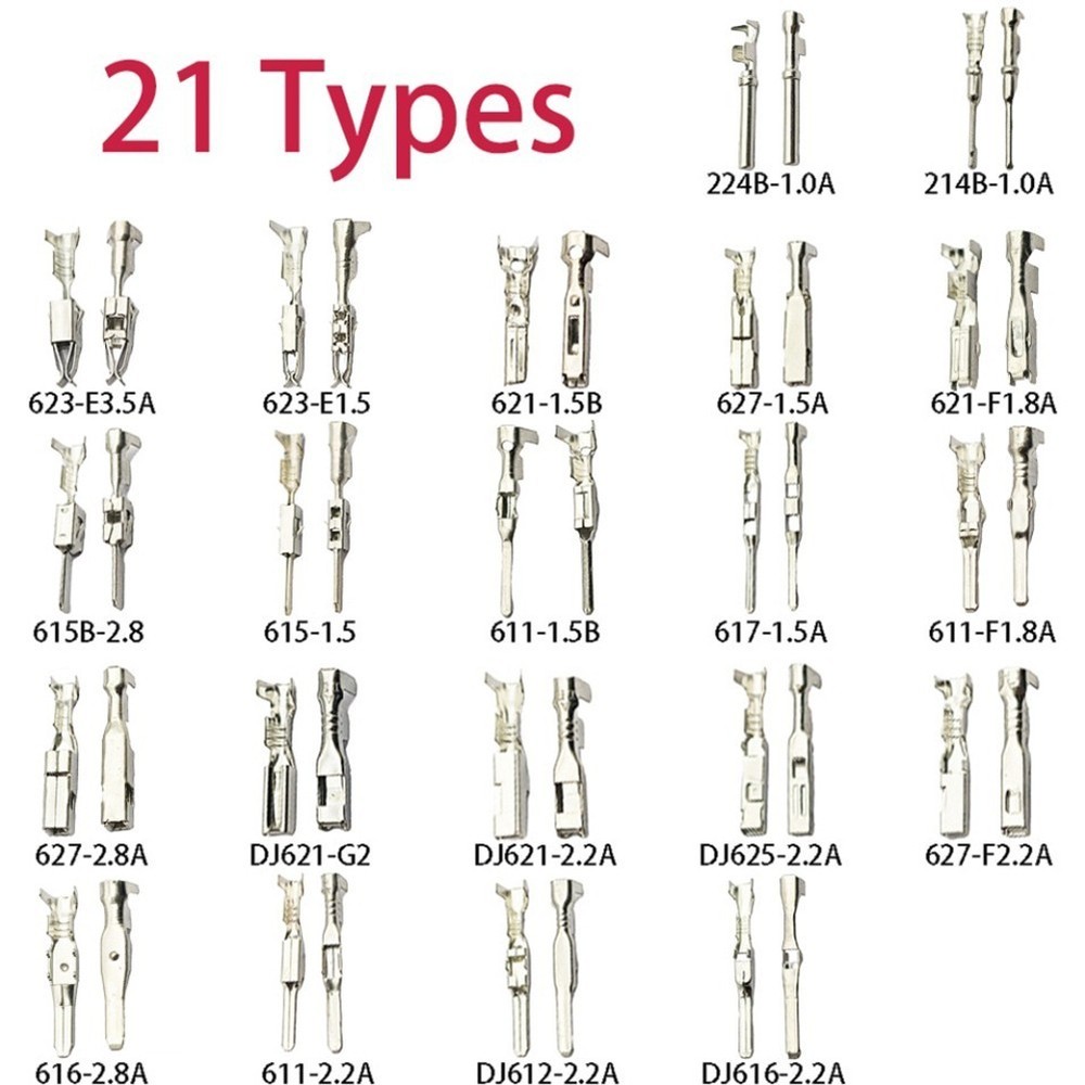 Portable 1168PCS Electrical Connectors Kit with Essential Pin Puller Tool